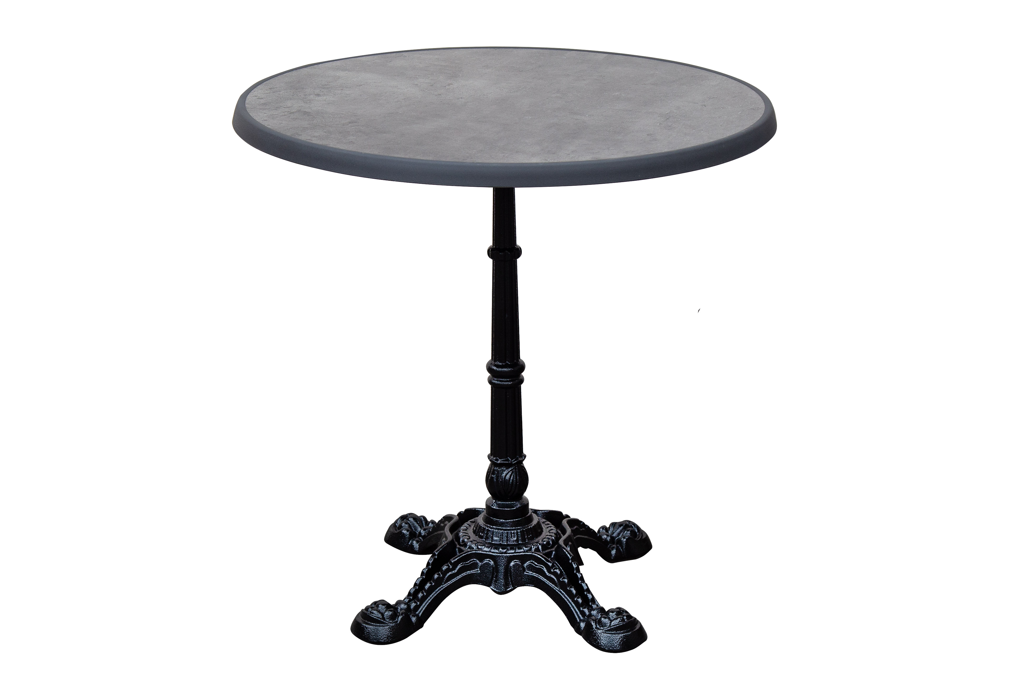 RESTAURANT TABLE & BASE GREY MARBLE SQUARE OR ROUND MODEL 6533